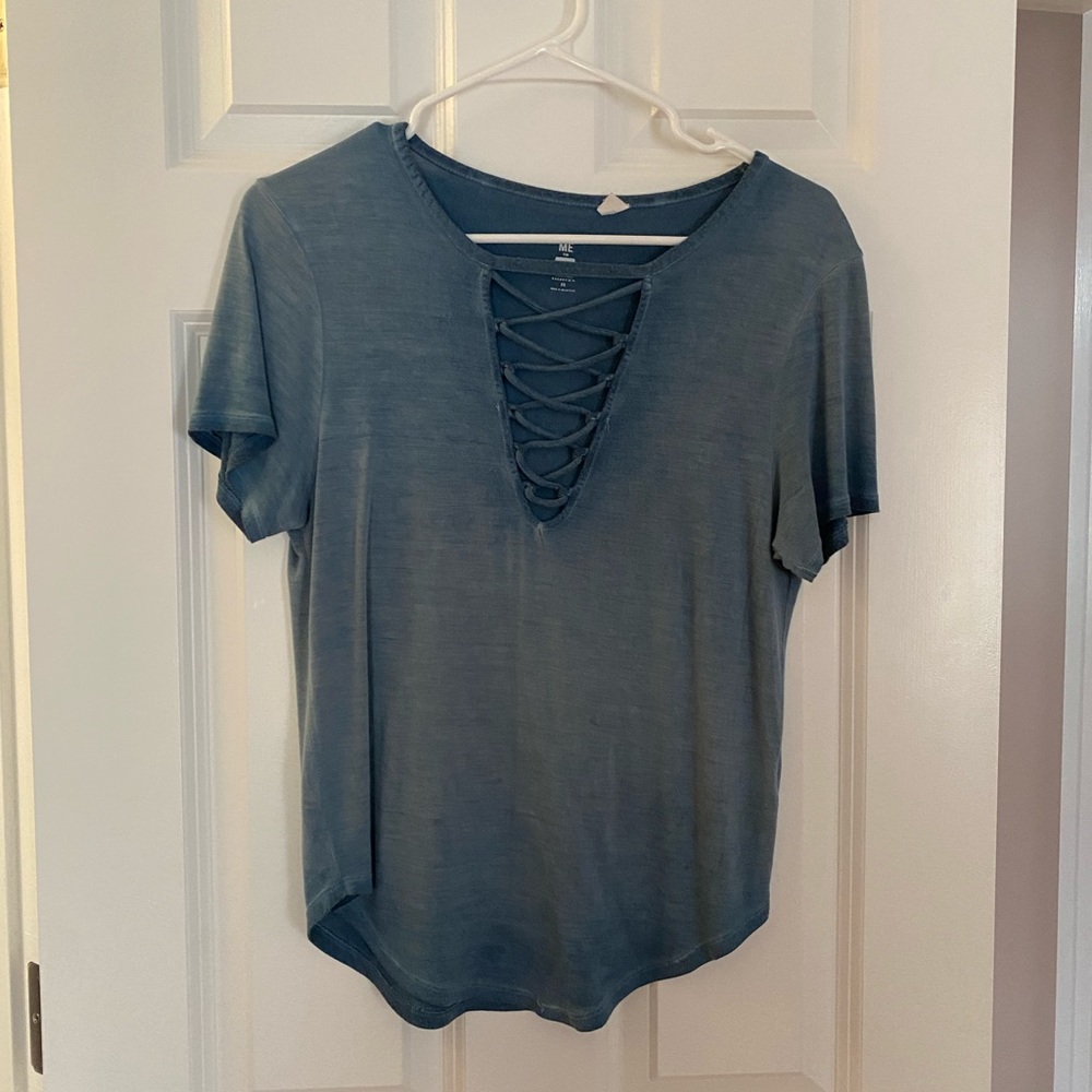 Lace Up T-Shirt
